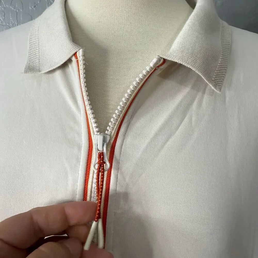 Sealskinz Cream Heywood Long Sleeve Polo, XL